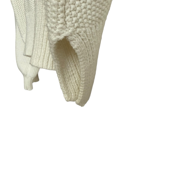 Lucky Brand Cream Knit Sweater L Minimalist Cozycore Light Academia‎ Oversized - Picture 5 of 10